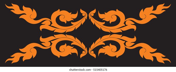 floral art design vector illustrations, images, patterns, backgrounds, tattoos, textures. southeast asia art design