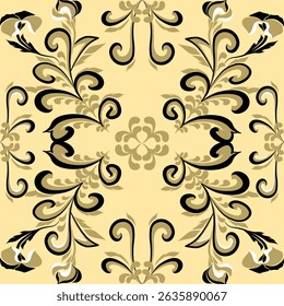 Floral Art - Nouveau Seamless Pattern