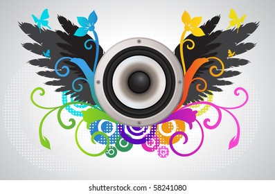 Floral audio speaker