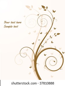 floral autumn background
