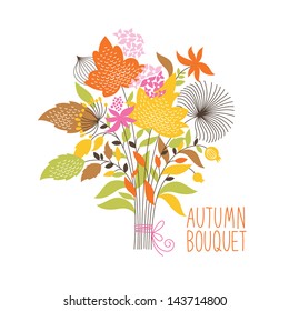 Floral autumn bouquet 