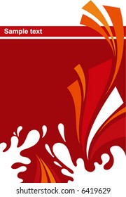Floral, autumnal, background Border