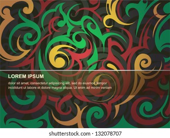 Floral backdrop with copy-space. EPS 10