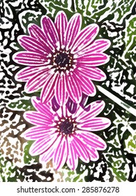 floral backgroun vector art