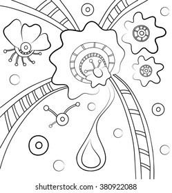 Floral background, abstract