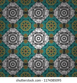 Floral background for abstract design. Raster art. Raster graphic painting of falling flowers, doodles, grunge textures. Abstract fall seamless pattern in bright autumn colors (brown, pink and orange)