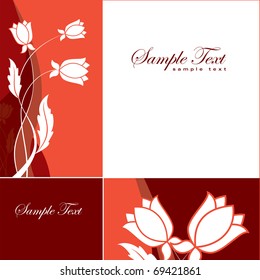 Floral Background. Abstract Illustration.