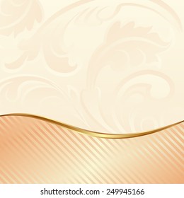 floral background with abstract ornaments