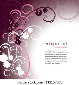 Floral Background. Abstract Vector Illustration. Eps10.