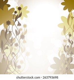Floral Background. Abstract Vector Illustration. Eps10.