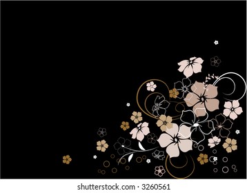 Floral background. Abstraction