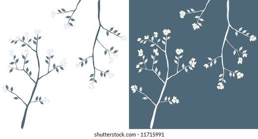 floral background, apple-tree