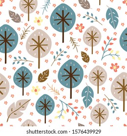 Floral Background, baby seamless pattern of floral concept