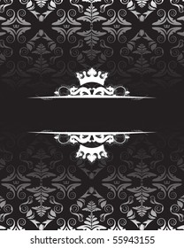 Floral background and banner