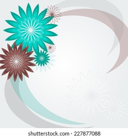 Floral background. Beautiful card.