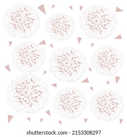 Blumenhintergrund. Schöne Blumen. Vektorgrafik.