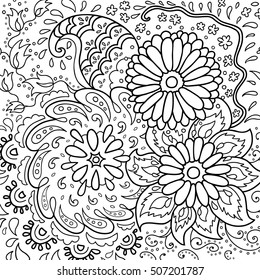 Floral background. Beautiful vector design.