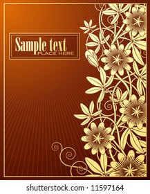 Floral background. Beautiful vector illustration.