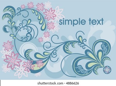 fondo floral. ilustración vectorial hermosa