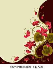 Floral background. Beautiful vector illustration.