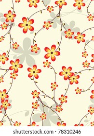 Floral background. Beautiful vector illustration.
