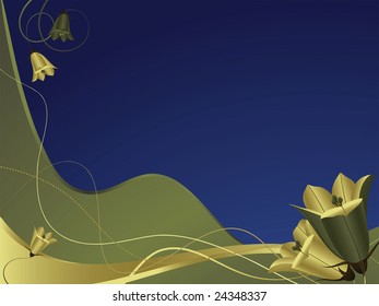 Floral background - bellflower