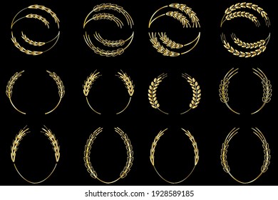 Blumenhintergrund. Schwarzer Hintergrund. Vektorgrafik-zertifiziertes Logo-Design. Gewinnerpreis. Stockbild. EPS10.