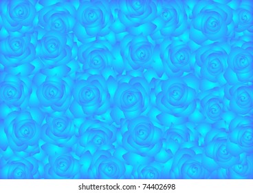 Floral background of blossoming roses