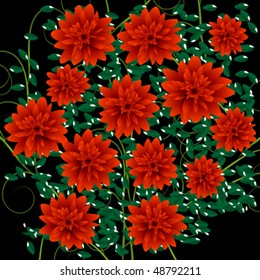 Floral background, bouquet of roses