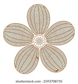 Floral background with bud element for design vector illustration