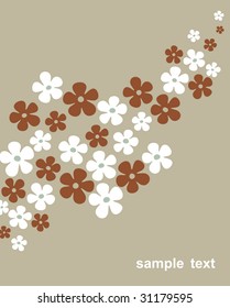 floral  background card design