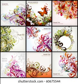 floral background collection