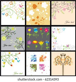 floral background collection