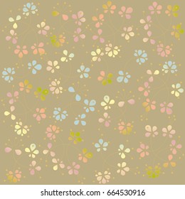 Floral background. color flowers pattern