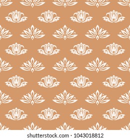 Floral background with colored seamless pattern. Design for wallpapers and textile