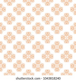 Floral background with colored seamless pattern. Design for wallpapers and textile