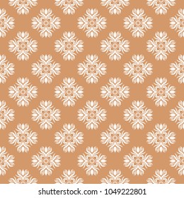 Floral background with colored seamless pattern. Design for wallpapers and textile