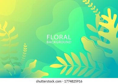 Floral background colorful fluid Eps10 vector