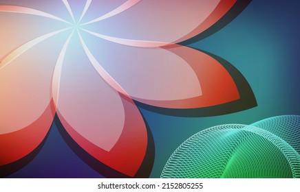 Plantilla de colores de fondo floral con luz de gradiente brillante bello afiche temático brillante, banner de negocios digital, invitación a spa, portada y folleto de página, embalaje de diseño para el vector EPS10 cosmético