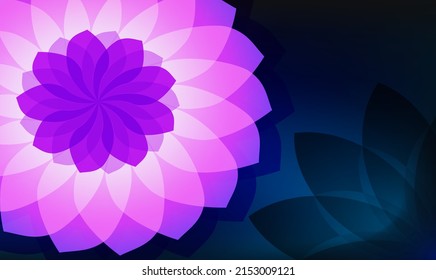 Floral background colors template with bright gradient light beautiful for shining themed poster, digital business banner, spa page cover and brochure, design packing for cosmetic. EPS10 vector
