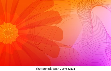 Floral background colors template with bright gradient light beautiful for shining themed poster, digital business banner, spa page cover and brochure, design packing for cosmetic. EPS10 vector