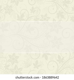 floral background with copy space