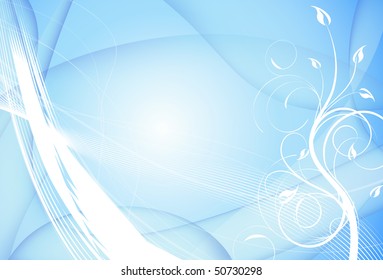Floral  background with copy space