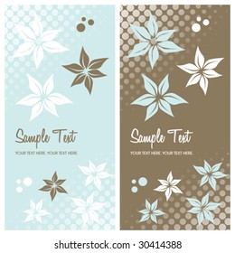 floral background with copy space, vector illustration