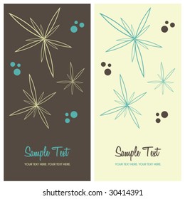 floral background with copy space, vector illustration