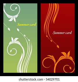Floral background with copy space, vector illustration