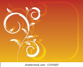 floral background with copy-space
