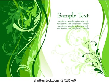 Floral background with copyspace