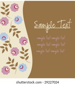 Floral Background with copy-space