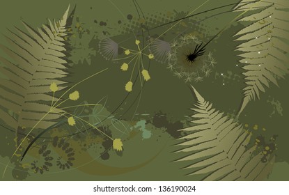 Floral background, dandelion - Desktop wallpaper